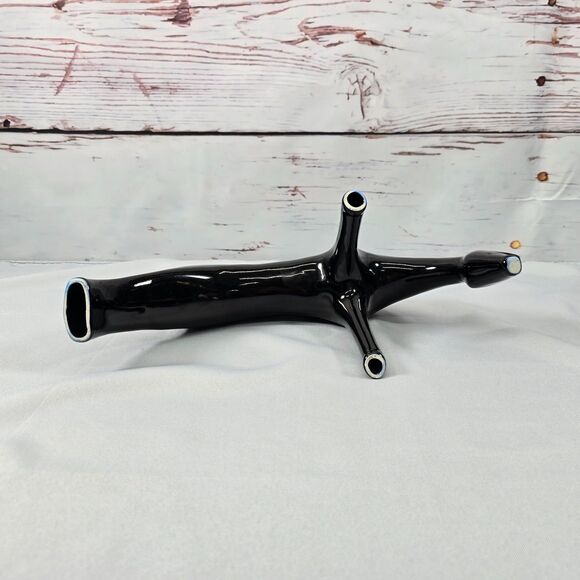 Mid Century Mod MCM Style Animal Sculpture Figurine Black Ceramic Deer Giraffe - Picture 5 of 10